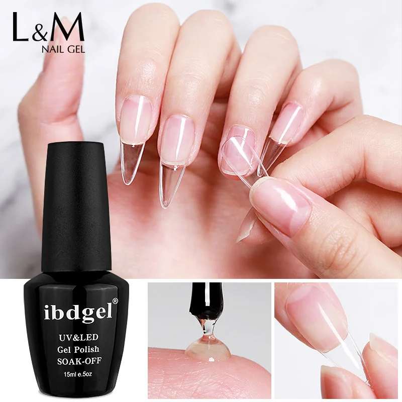 L & M 15Ml Basis En Top Coat Voor Gel Polish Semi-Permanente Vernis Rubber Top Coat Y Base Gellac Uv Led Permanente Emaille Lak