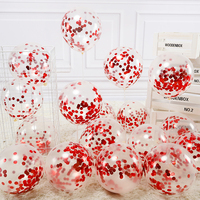 12Inch Confetti Latex Ball Red Rose Gold Helium Balloon Birthday Party Wedding Decoration Baby Shower Valentine's Day Globos