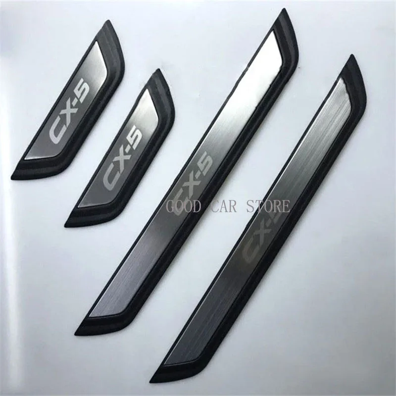 

For Mazda CX-5 Cx5 2017 2018-2021 2022 2023 Door Sills Scuff Plate Welcome Pedal Stainless Steel Car Styling Car Accessories