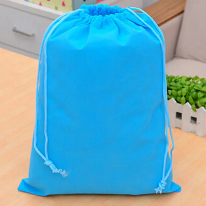 1PCS Women Drawstring Bags for Book Clothes Travel Non-woven Fabric Shoes Pouch Bag Travel Drawstring Bag