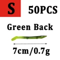 50 piezas verdes s