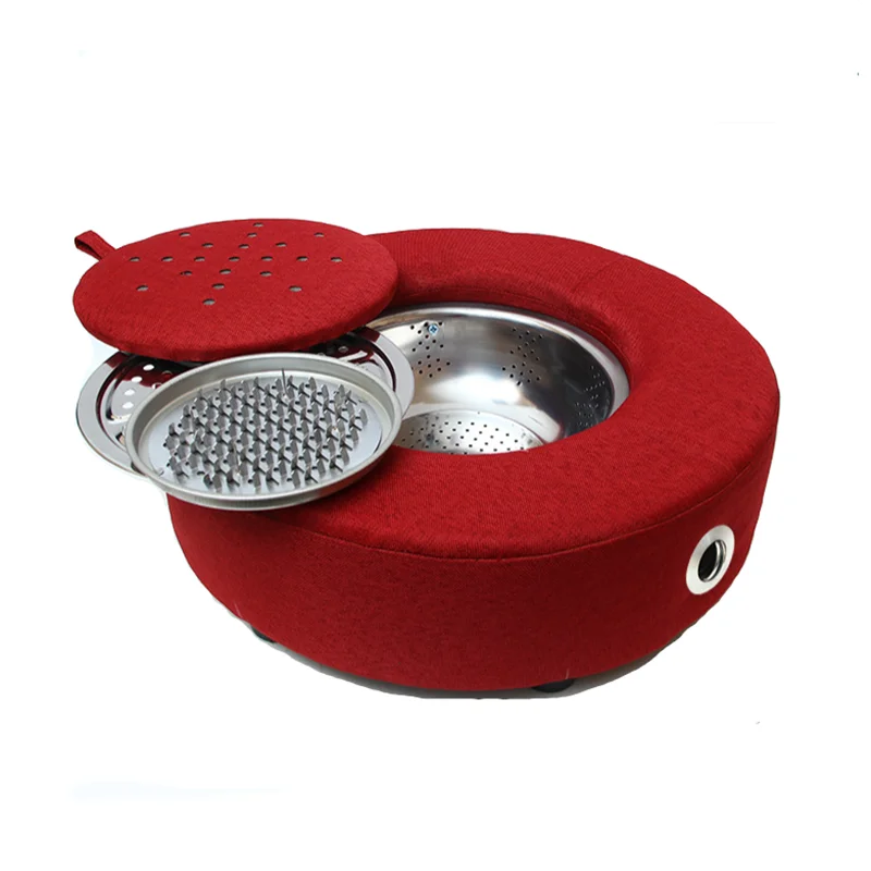 Portable Moxibustion Instrument Moxibustion Cushion Futon Moxibustion Fumigation Machine Wooden Home Warm Moxibustion Fumigation