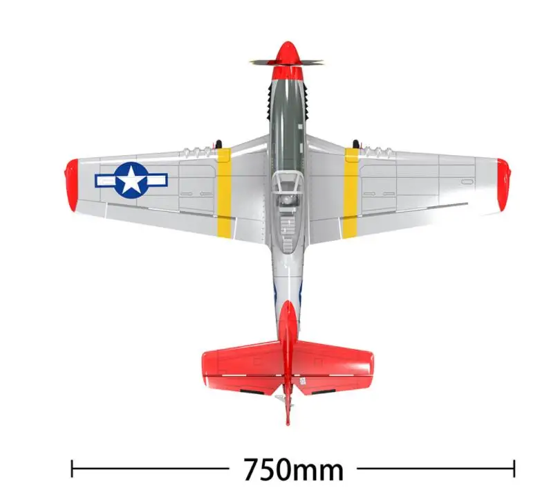 EPO RC Plane Airplane Hobby Toys Volantexrc 768-1 Mustang P51D P51 750mm Wingspan Warbird Mini RC Aircraft PNP set or RTF set