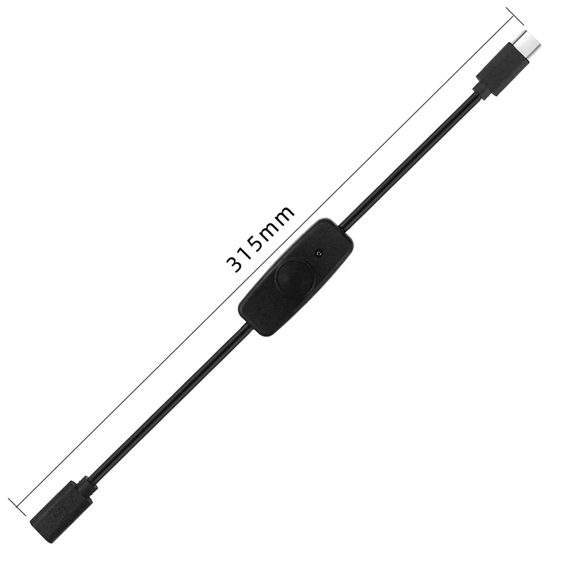 Type C Switch Extension Cable Converter Adapter USB-C Female to Male Interface Charging Wire for Raspberry Pi 4 Smart Phone PC