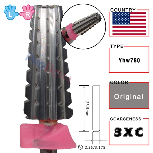 Imagen 2 del producto Brocas de fresado de uñas de carburo multifunción originales de carburo 5 en 1