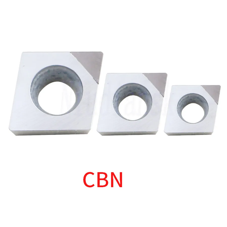 Cuchillas de torneado de diamante, hojas de nitruro de boro cúbico, CCGT060204, CCGT060208, CCGT09T304, CCGT120404, CCGT120408, PCD, CBN, 1 piezas