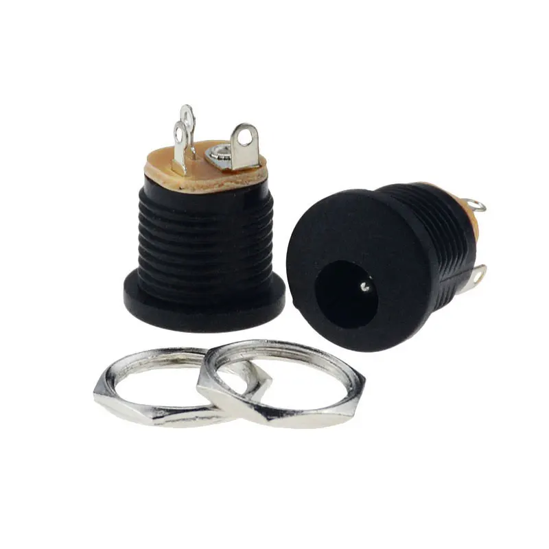 10PCS 12V 3A Plastic Male Plugs Female Socket Panel Mount Jack DC Power Connector Electrical Supplies