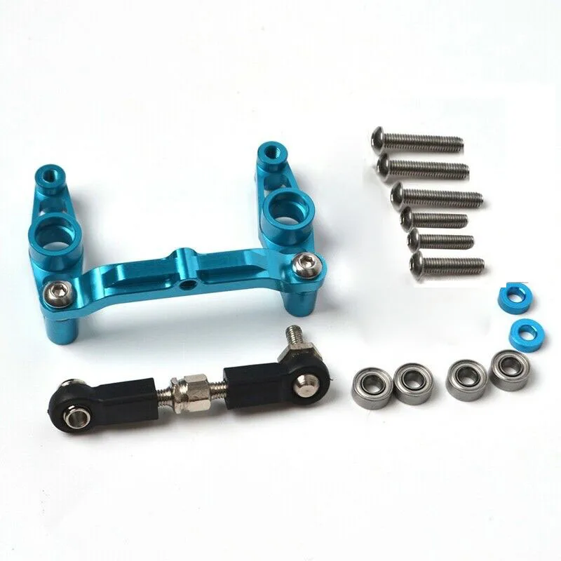 1pcs Aluminum Metal Bearing Ball Steering Gear Rod Kit for Tamiya TT02 TT-02 TT02B 1/10 RC Car Tools Accessories