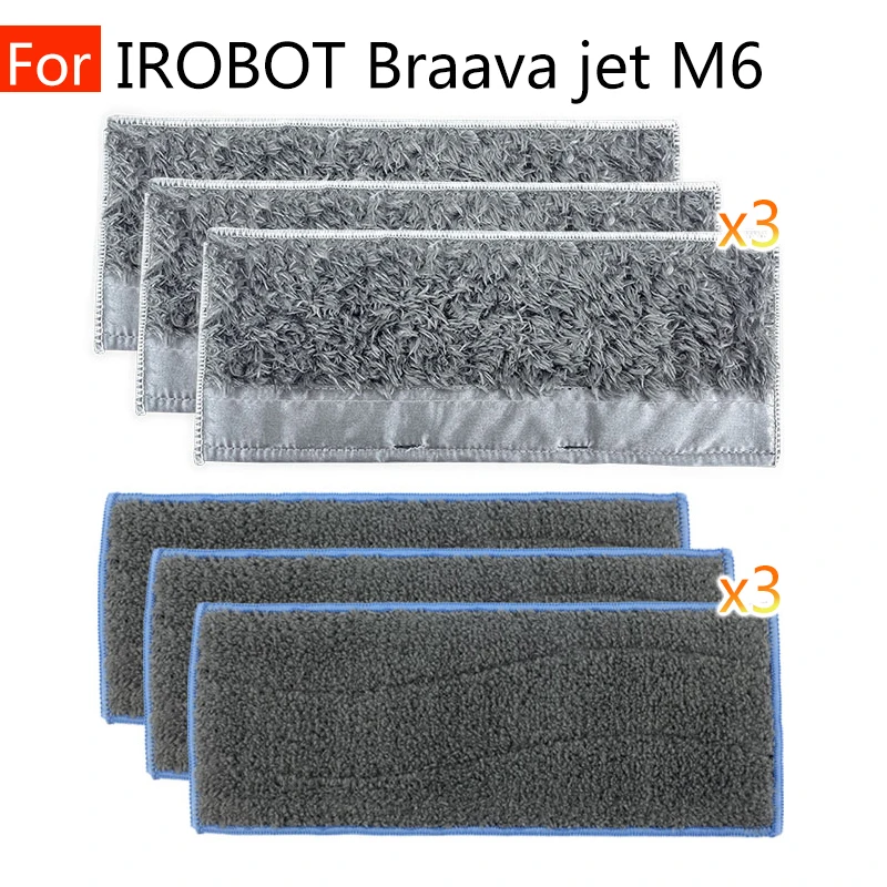 Para IRobot Roomba Braava Jet M6 máquina de fregar fregona paño seco Kit de trapo piezas de anexo montaje accesorios para el hogar aspiradora