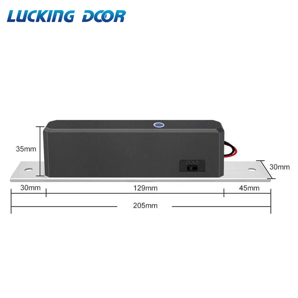 

LUCKING DOOR Electric Drop Bolt Door Lock DC 12V Magnetic Induction Auto Deadbolt for Security Access Control System