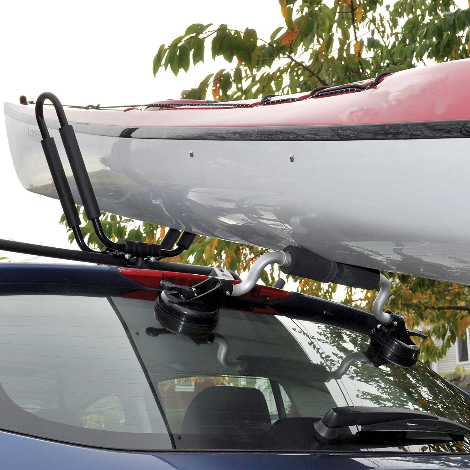 Kayak Suction Cup Holder, Canoe Load Assist Rack for Mounting Kayaks and Canoes to Car Roof, Boat Roller for Travel