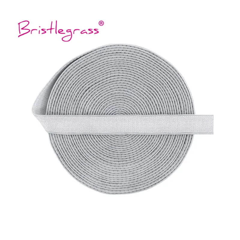 BRISTLEGRASS 2 5 10 Yard 3/8" 10 mm glänzender Nylon-BH-Träger, elastisches Spandex-Satinband, Schulterband, Unterwäsche, Dessous, Nähbesatz – Detail 26