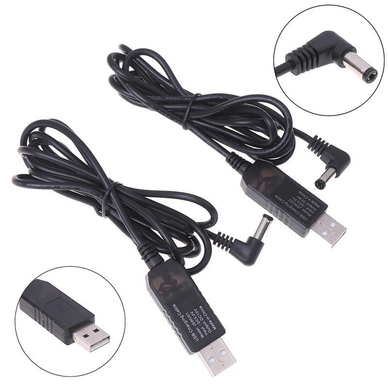 USB power boost line USB dc 5v to dc 9v 12v step up cable 2.1x5.5mm jack connector converter wire