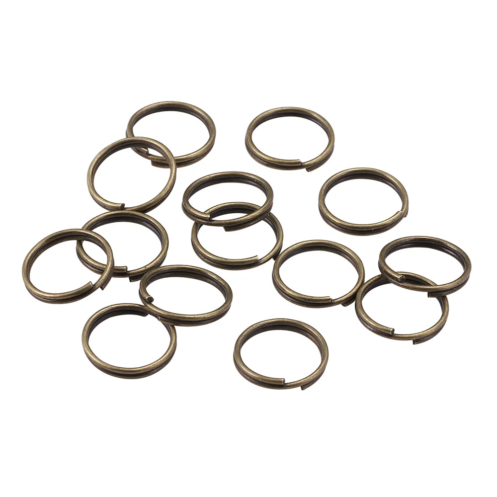 200pcs/lot 4 6 8 10 12 mm Gold Color Open Jump Rings Double Loops Split Rings Connectors Supplies For DIY Jewelry Making