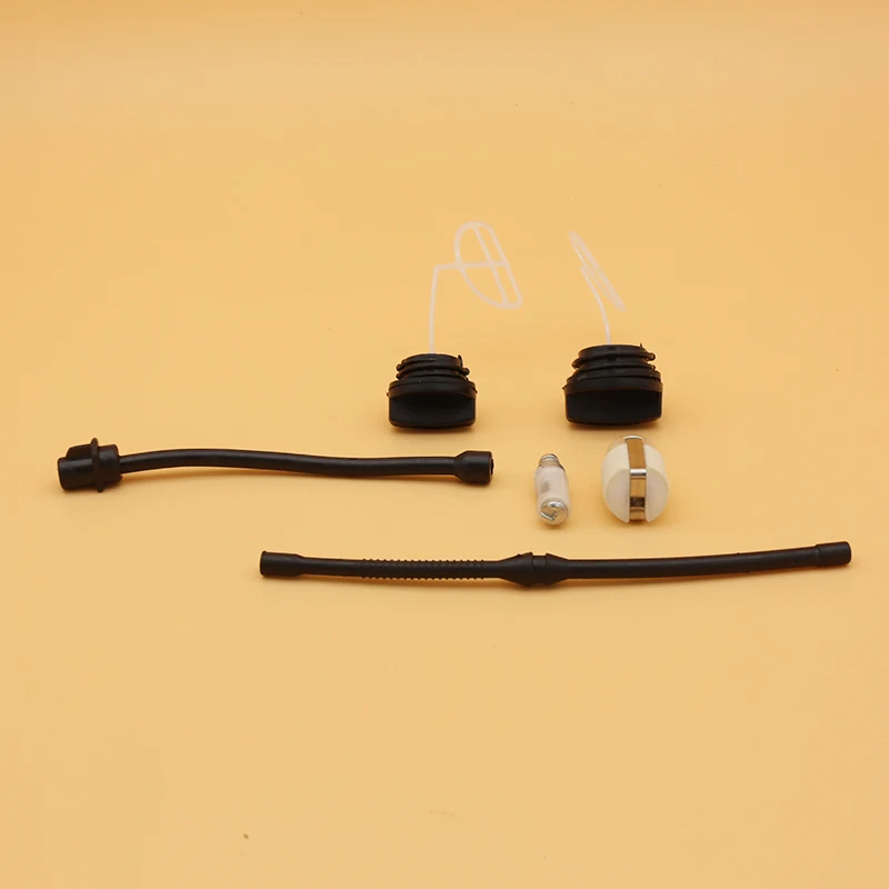 Tapa de combustible de aceite, tubería de combustible de aceite, ajuste del filtro de combustible para motosierra china de jardín, piezas de repuesto de Gas, 4500, 5200, 5800, 45CC, 52CC, 58CC