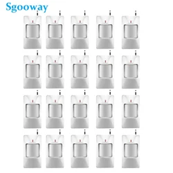 Sgooway 20 Pieces 433MHZ wireless PIR sensor wireless motion sensor detector for alarm 2 years warranty