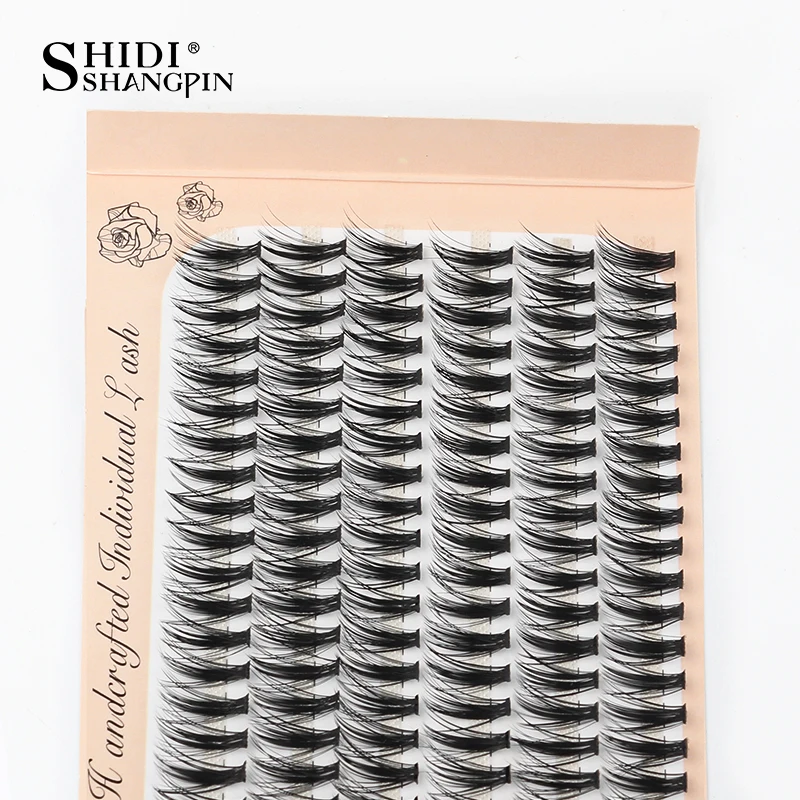 6 righe estensione ciglia ciglia finte naturali visone professionale individuale 20/30D ciglia Cluster trucco ciglia finte