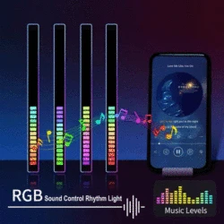 Bluetooth USB Charging 32-40 LED Night Lamp Music Sound App Control Level Light Ambient atmosphere Audio Rhythm Light Home Car
