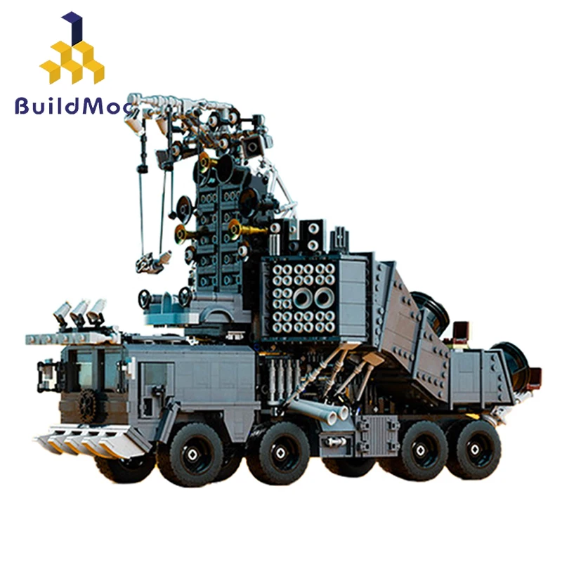 

Buildmoc Technical Truck Dodged Station Wagon from Movie Mad-Max 4 Fury-Roads Doof Wagon Modified Car Building Blocks Toys Gift