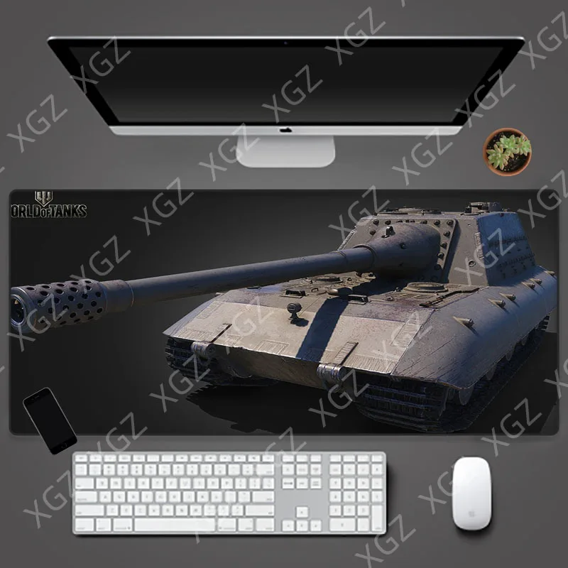 

YuzuoanXL Large Non-slip Tank World Mouse Pad Game Player Pad Waterproof Keyboard Pad Lock Edge Mouse Suitable for CSGO DOTA WOT