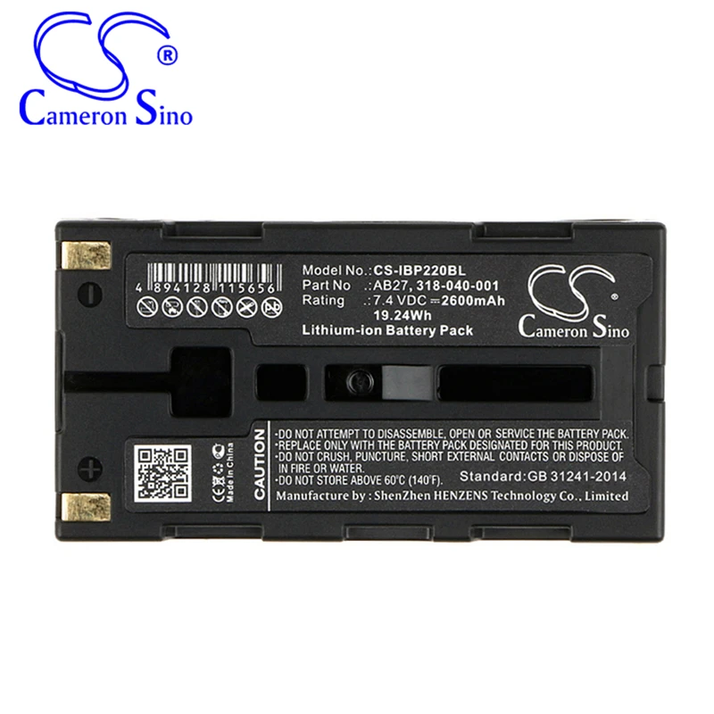 CameronSino 배터리, Intermec PB2 PB3 PB2A, Intermec 318-040-001, AB27 바코드 스캐너 배터리, 2600mAh, 19.24Wh, 7.40V
