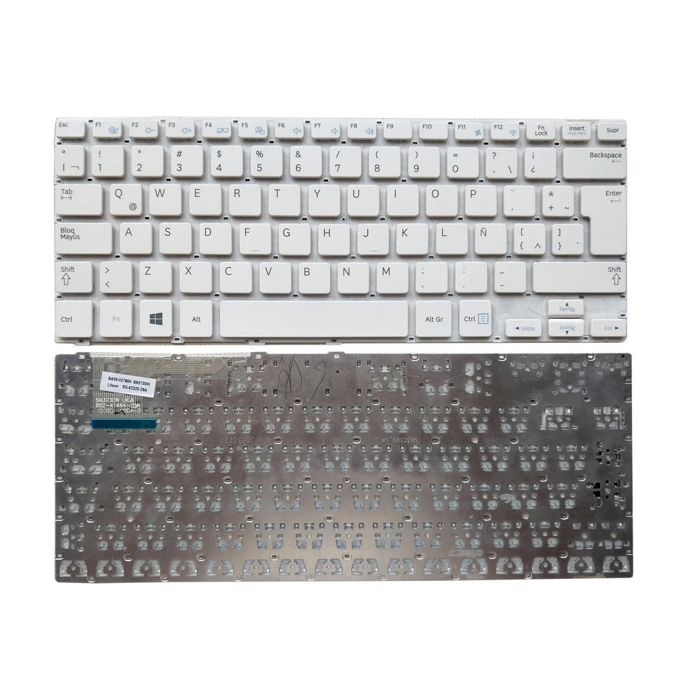 

Latin Laptop Keyboard For Samsung 915S3G 910S3G 905S3G NP915S3G NP905S3G NP910S3G Spanish Keyboards white keycaps BA59-03786K