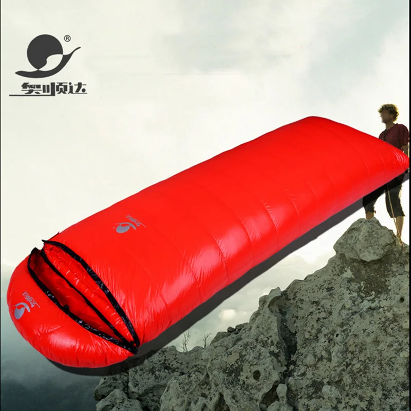 White Duck Down 2500/2800/3000g Filling Can Be Spliced Camping Comfortable Breathable Sleeping Bag