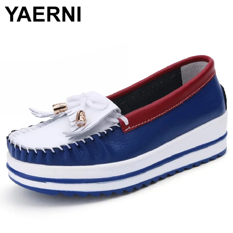 YAERNI White Color 31 32 33 43 Small Big Size Loafers Shoes for Women