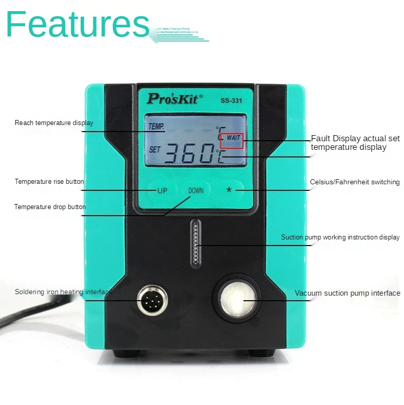 SS-331H Automatic Soldering Pump Desoldering Machine With Electric Soldering Gun