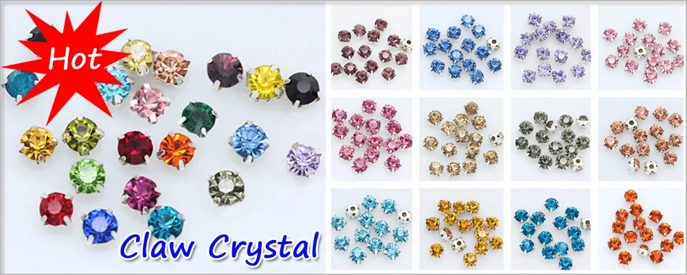 4mm-8mm Shiny Sparkle Crystal Strass zum Aufnähen von Strasssteinen für Kleidung, Kleid, Handtasche, 3D-Näh-Strasssteine, Dekoration, DIY – Detail 1