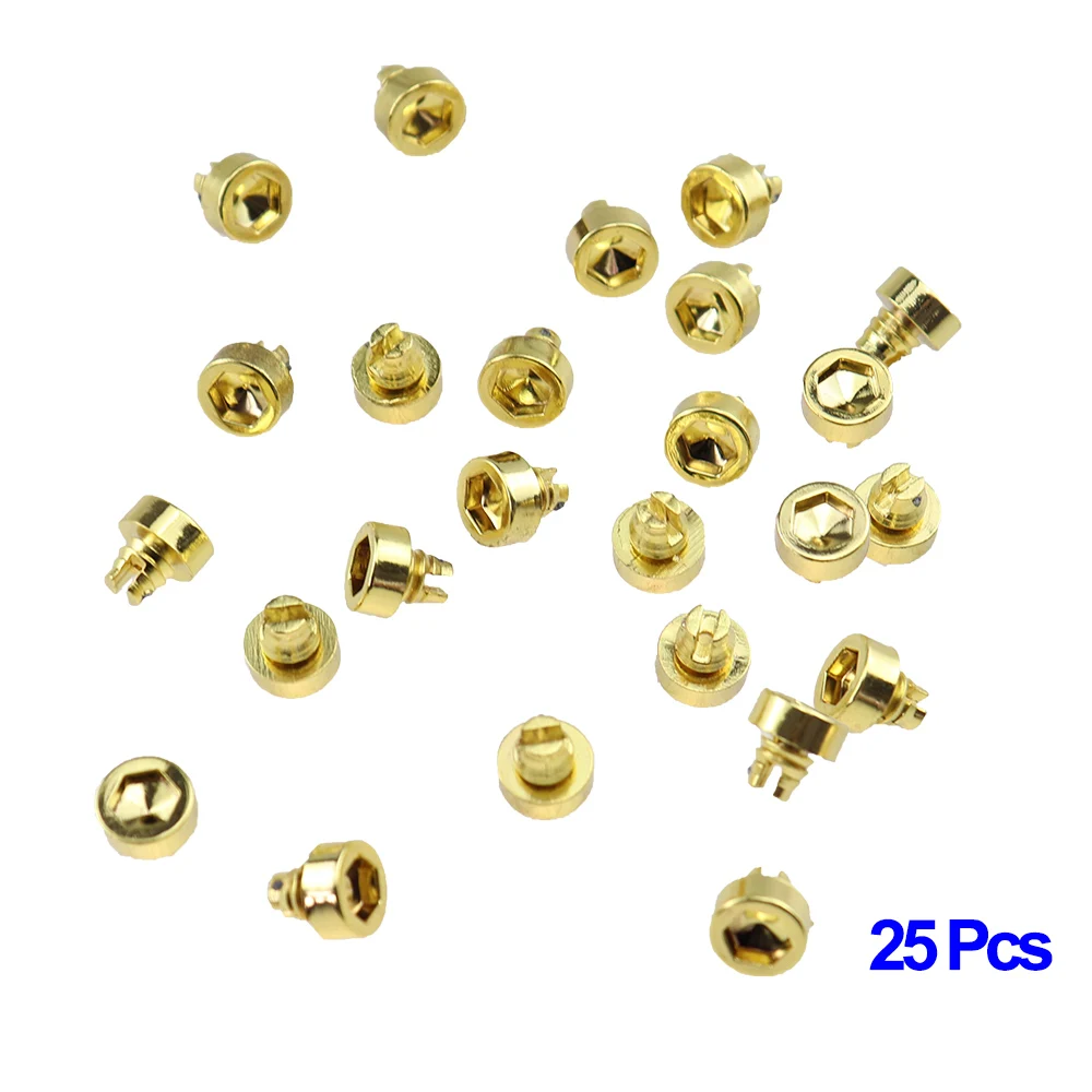 25 pcs/set 7.5mm Plastic Wheel Rivets Nuts Studs Bolts Nail For Car Styling TunningRim Lip Tire Screw Decoration Replacement