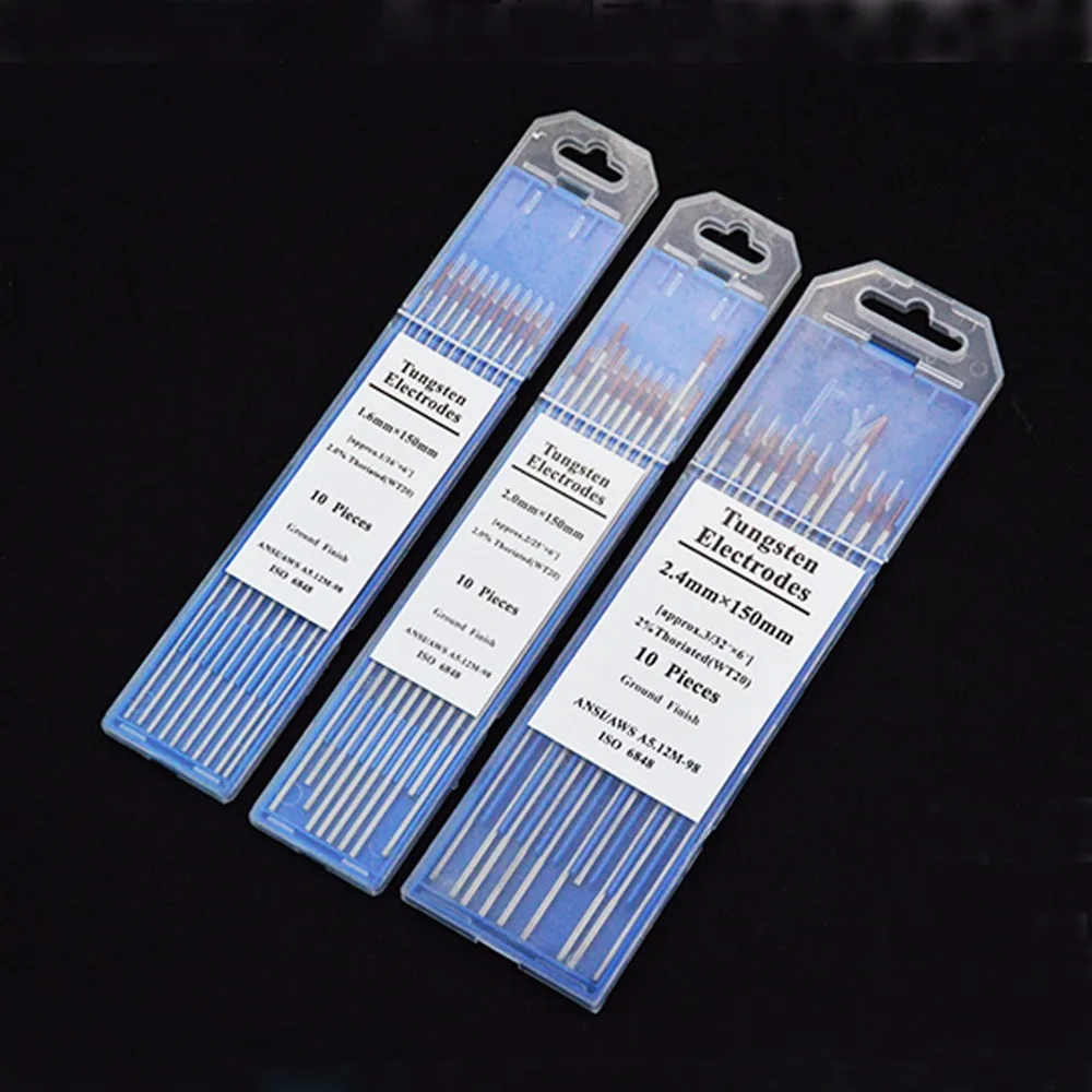 

Tig welding tungsten electrode red tip 1.6mm 2.0mm 2.4mm 3.0mm 3.2mm