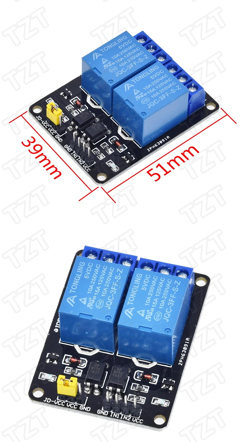1/3 Stück 5V 1 2 4 6 8 Kanal Relaismodul mit Optokoppler Relaisausgang 12V 1 2 4 8 Wege Relaismodul für Arduino Raspberry Pi – Detail 11