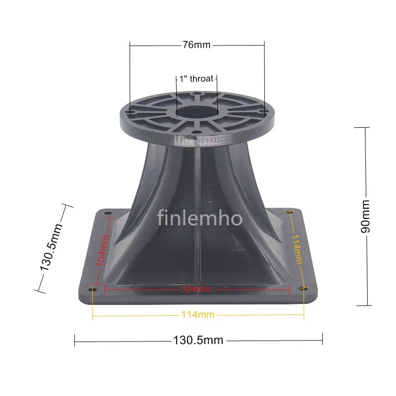 2PC DJ Tweeter Speaker Horn ME10 130.5*130.5mm Car HiFi Treble For Home Theater Professional Audio Public Address System