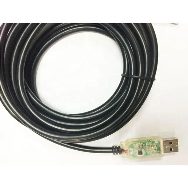 CARATAR Factory FTDI cable manufacturer LED 2 core wire FTDI LED 2 core wire USB TO RS485 Converter CABLE with alligator clip