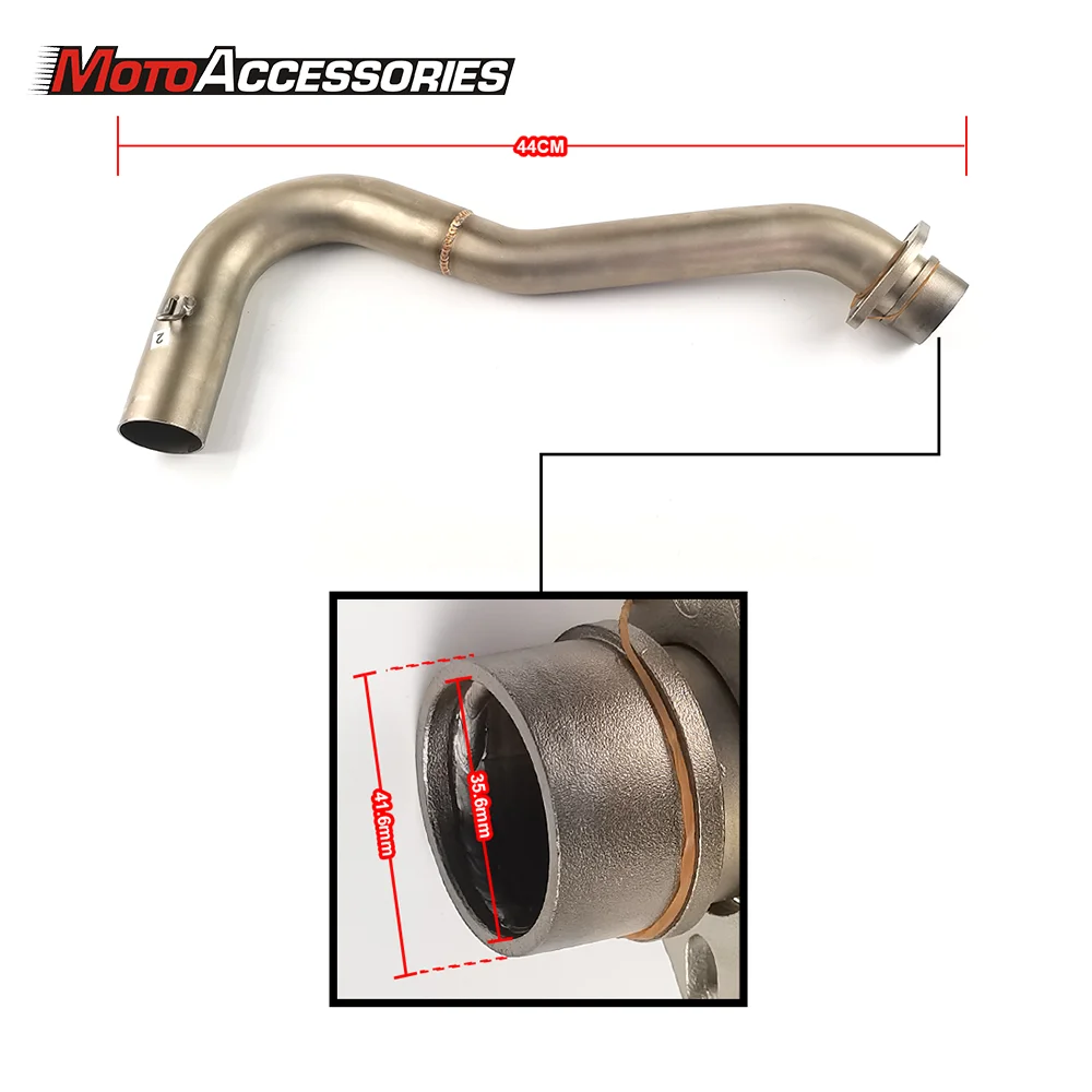 For KAWASAKI ZX14 Motorcycle Exhaust Middle Pipe Link Pipe  for KAWASAKI ZX14 2006 2007 2008 2009 2010 2011 2012 2013 2014  2015