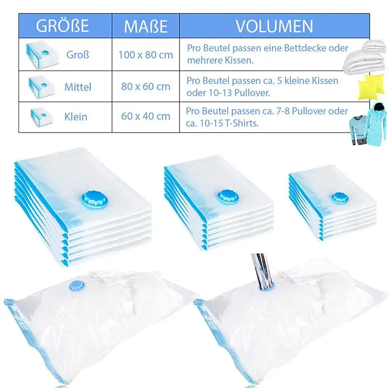 12 pcs set vacuum bag 60x40 cm storage bag sack vacuum bag