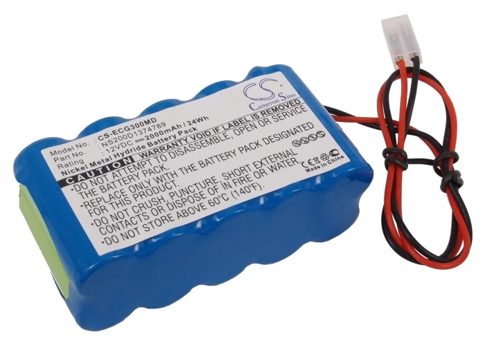 

Запасная батарея для Cardipia 800C, ECG-101A, ECG-300A 12,0 V/mA