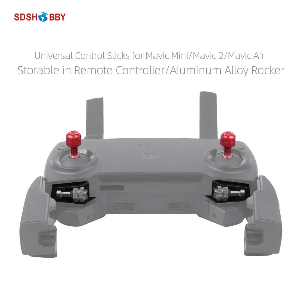 Sunnylife Control Sticks Aluminum Alloy Thumb Rocker Remote Controller Storable Joysticks Lever for Mavic Mini/Mavic 2/Mavic Air