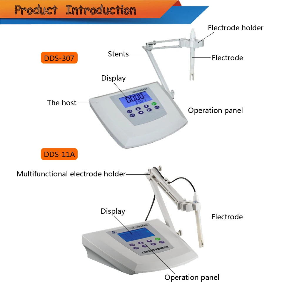 DDS-11A Serie Hoge Kwaliteit Lab Bench Top Geleidbaarheidsmeter