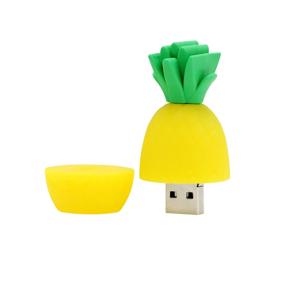 Для малышей с изображением в виде ананаса, USB флэш-накопитель 4 ГБ 8 ГБ 16 ГБ оперативной памяти, 32 Гб встроенной памяти, Творческий Фрукты Usb флэш-накопитель 256 ГБ флеш-накопитель 128 ГБ флеш-накопитель флэш-накопитель из дерева