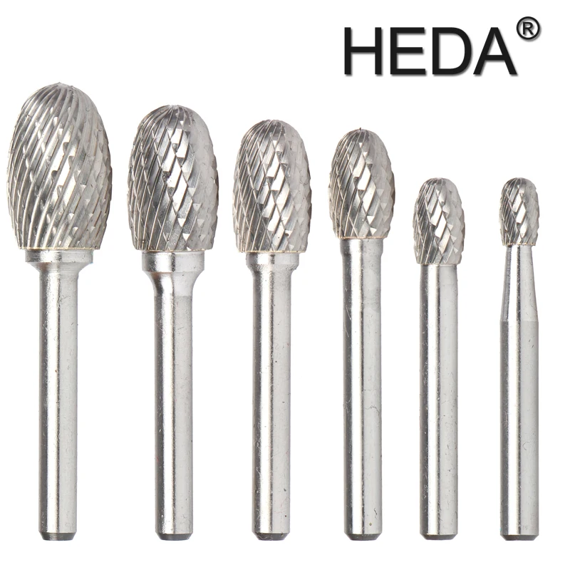 EX-Series Tungsten Carbide Burr Bit Rotary Files Milling Cutter Engraving Heads Hand Tools Set For Grinding Metal Wood Carving