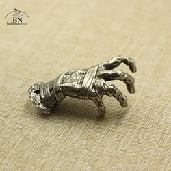 White Brass Punk Pendants Devil Hands Figures Metal Car Key Chain Hanging Jewelry Vintage Skull Skeleton Hand Keychain Charms