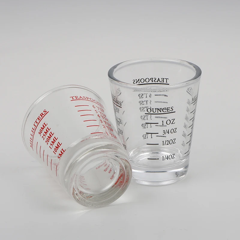 50Ml/100Ml Gelas Ukur Tebal Oz Gelas Ons Gelas Ukur Gelas Minuman Perlengkapan Dapur Rumah