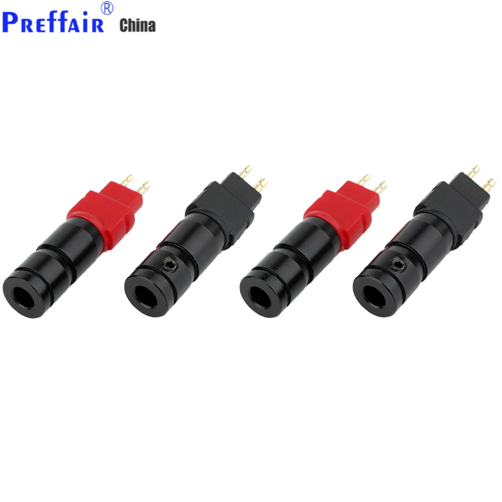 Preffair 2 Pair 골드 도금 이어폰 핀 o 잭 케이블 와이어 커넥터 금속 플러그 HD650 HD600 HD580 HD25 HiFi 헤드셋