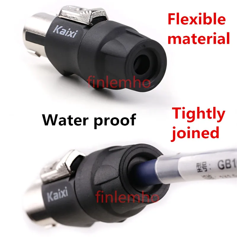 1PC Speaker Cable Connector 4 Pole SpeakON Plug Terminal No Welding Nickel Housing For Loudspeaker Professional Audio