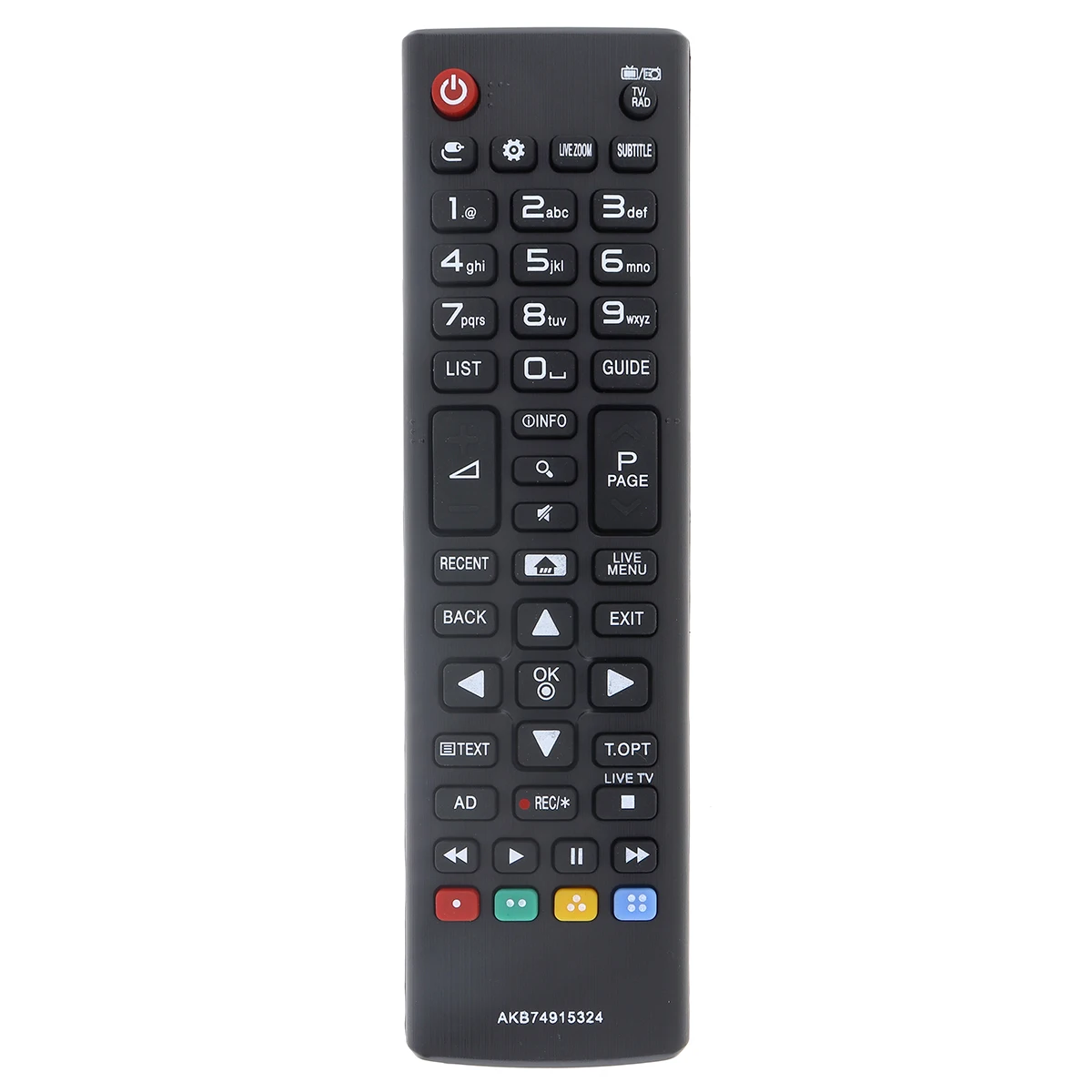 Remote Control TV Black IR hitam, dengan jarak jauh 10M transmisi jarak jauh cocok untuk TV 43UH610V/50UH635V//