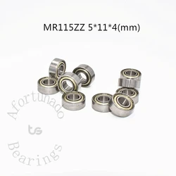 MR115ZZ 5*11*4(mm) 10PCS Metal Sealed Miniature chrome Steel Bearings free shipping