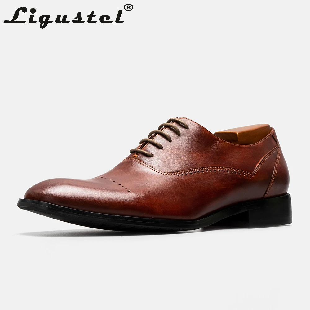 Men's Oxfords Shoes Patina Dyeing Red Bottom Dress Shoes Men Italy Designer Shoes Handemade Calf Leather Custom Plus Size 13