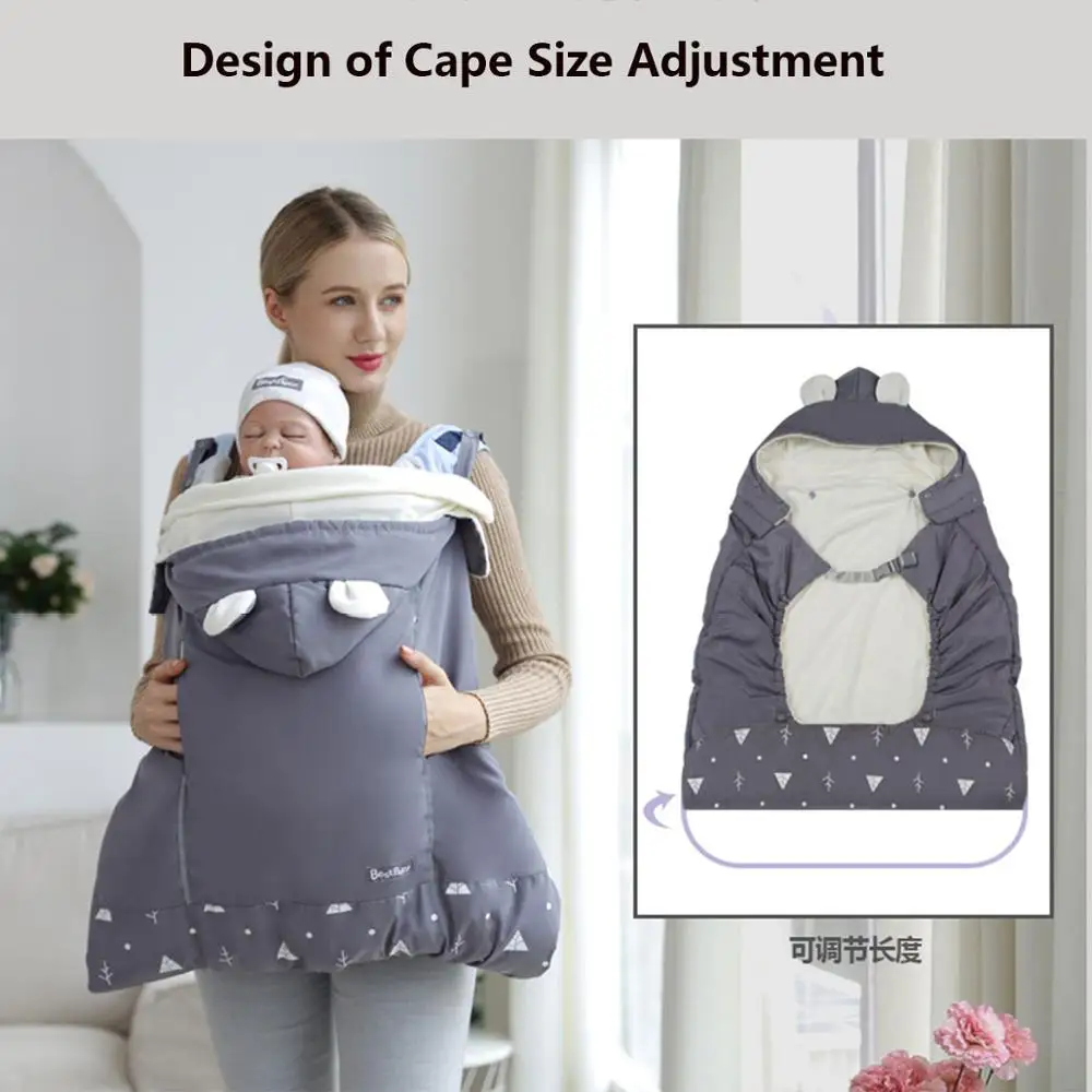 Infant Baby Carrier Sling Cloak Warm Cape Cloak Winter Cover Necessary Carry Baby Out Baby Baby Sling Carriers